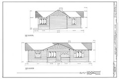 Timber Framed Cottage Plans, architectural house prints, 2 Bedrooms
