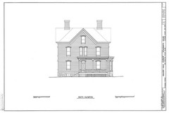 Victorian Foursquare house plans, traditional porches, bay window, PRINTED PLANS