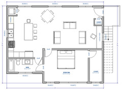 Triple Car / 3 Car Garage Plan / Architectural Blueprints – 34 x 27
