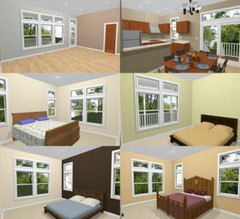 60×30 House — 4 bedroom 3 Bath — 1,800 sqft — PDF Floor Plan — Model 2B