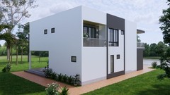 39×49 Ft House Design Plans 12×15 Meter 5 Bed 6 Bath Terrace Roof (A4 Hard Copy)