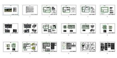 20’x28′ Modern Tiny House Plans, Lean Cabin Architectural Construction Blueprint