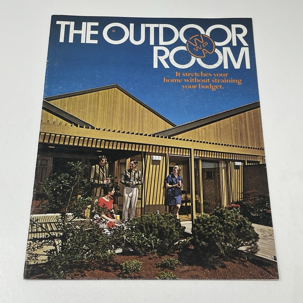 1960’s Western Wood Products The Outdoor Room House Design Idea Dealer Brochure
