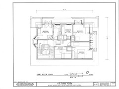 Craftsman Masterpiece by Bernard Maybeck, architectural prints, 4+ Bedrooms