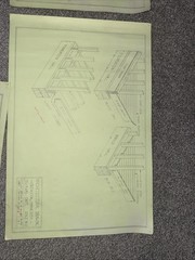 Architectural House Blueprints Plans Mid Century Modern Home 1941 MN 17 Pieces Z