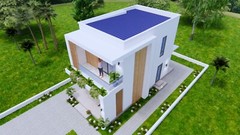 16×30 Feet Small House Plan 4.7×9 Meter 2 Bed 2 Bath Hidden Roof (A4 Hard Copy)