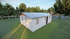 Tiny Home Plans 25’x33’ – 825 sqft Two Bedroom Bungalow Cabin – Design Plans