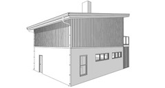 2 car ADU Garage Apartment 1 Bed, 2 Bath Architectural Build Plans PDF Download