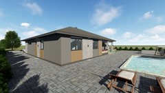 Modern 4Bedroom 2Bathroom House Plans Blueprints and Floorplans, 258m2-2780sqft
