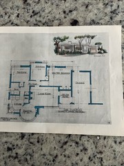 Vintage 1945 Future Homes Co Home Plan Catalog MCM Ranchers 50 Colorful Drawings