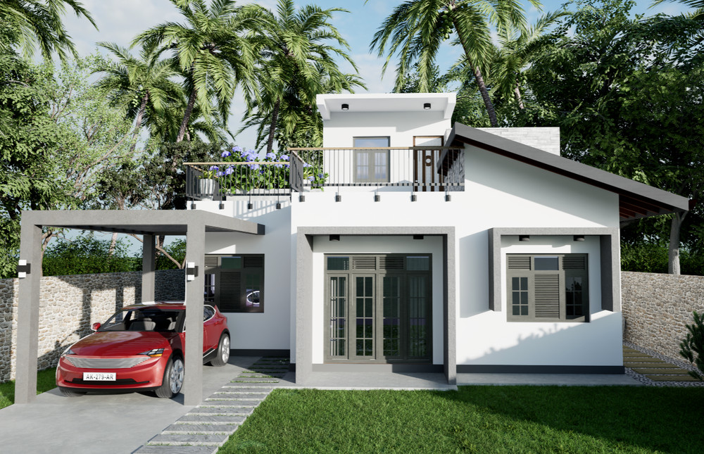 Modern House Plan/4 Bedroom, BR & Kitchen Drawing(44’x34’) with CAD file & PDF