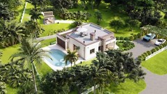 Flat House 2 Bed, Bathroom, Terrace, CAD Blueprints Metric/Imperial