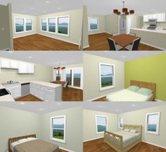 56×50 Apartment – 2-RV – 3 Br 2.5 Ba – PDF FloorPlan – 1,703 sqft – Model 1