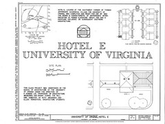 Residence at Univ. of Virginia by Thomas Jefferson, printed house plans set