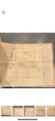 vintage set of 7 blueprint sheets from nationwide plan book company
