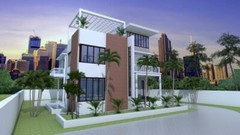Custom Home Plan 12×14 Meter 40×48 Feet 3 Beds 4 Baths Terrace (A4 Hard Copy)