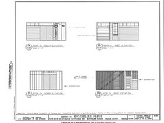 Southern Railroad Station, Montpelier, VA, architectural drawings, large set