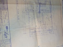 Vintage Mid Century Modern House Plan Blueprints 1977 Architecture Three Bedroom