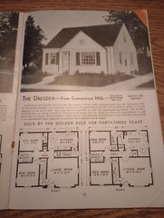 2 “ALADDIN READI-CUT HOMES”. HOUSE PLANS “PRE-CUT” & SHIPPED-HOME KIT 1949 1951