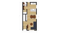 17×33 Feet Small House Plans 5×10 Meters 3 Bed 2 Bath PDF Plan &A4 Hard Copy