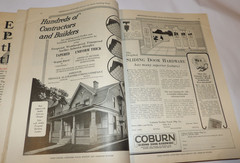 VTG 1926 BUILDER MAGAZINE! 16 HOME DESIGNS IN COLORS & LAYOUTS! ASBESTOS SHINGLE