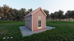 Building Plans for 8′ x 12′ Tiny Home – 96 sqft Area, Framing & Sheathing Detail