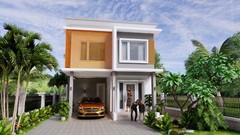 20×30 Feet Small House Design 6×9 Meter 3 Beds 3 Baths Shed Roof (A4 Hard Copy)