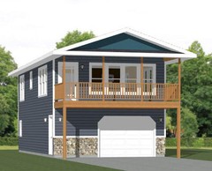 20×40 House — 2 Bedroom 1.5 Bath — 859 sq ft — PDF Floor Plan — Model 7Q