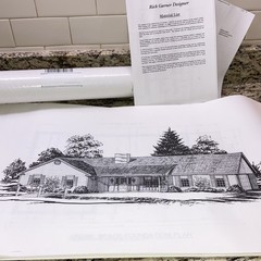 Home Building Plans by Rick Garner Design Blueprints w/ Material List
