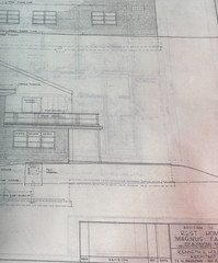 RARE Blueprints of Magnus Farm Historic Farm Rest Home Arlington Heights, IL VTG