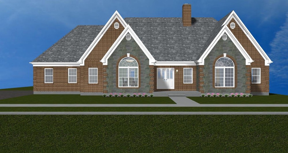 Beautiful 1-Story Basement House Plan 2,376 SF