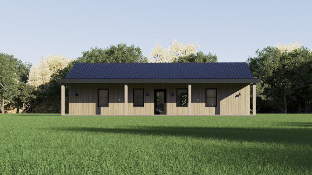 Barndominium, 2 Bedroom 2 Bath 1200 sq ft Floor Plan, 25’x48 | PDF DOWNLOAD