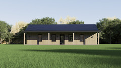 Barndominium, 2 Bedroom 2 Bath 1200 sq ft Floor Plan, 25’x48 | PDF DOWNLOAD
