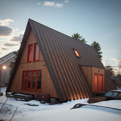 Modern House Plan, American Style House, Barndominium House, Farm House- TRİ