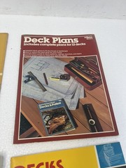 Deck Building Plans Guides Lot DIY Home Improvement Porches Patios Ortho Books