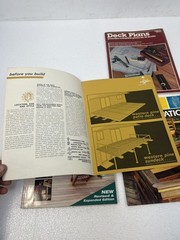 Deck Building Plans Guides Lot DIY Home Improvement Porches Patios Ortho Books