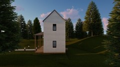 Two-Story 2-Bedroom Home Building Plans | 32’x16′ | 1024sqft | DIY Blueprint
