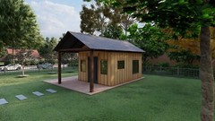 DIY Wood Shed Building Plans – 16’x11′, 182 sqft with Wrap Around Deck