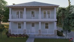 BLUEPRINTS AMERICAN FOURSQUARE 2-STORY PLAN ARCHUP #125