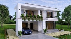 House Design Plan 12×11 Meter 40×36 Feet 4 Bedrooms PDF Plan (A4 Hard Copy)