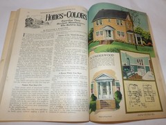 VTG 1926 BUILDER MAGAZINE! 16 HOME DESIGNS IN COLORS & LAYOUTS! ASBESTOS SHINGLE