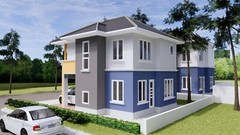 20×31 Feet Small House Plan 6×9.5 Meter 3 Beds 3 Baths Hip Roof (A4 Hard Copy)
