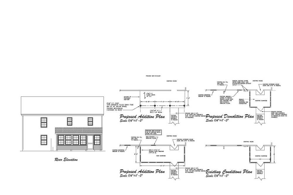 20×8 SUNROOM ARCHITECTURAL PLANS 3 SEASON ROOM – SUNROOM ADDITION PLANS 20×8 SHD