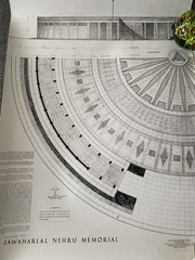 Vintage Felix De Weldon Personal Plans Blueprint Nehru Memorial New Delhi India