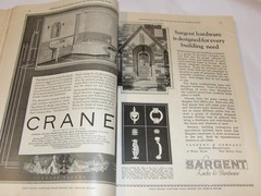 VTG 1926 BUILDER MAGAZINE! 16 HOME DESIGNS IN COLORS & LAYOUTS! ASBESTOS SHINGLE