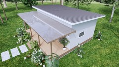 23×20 Feet Farm House Design 7×6 Meter 1 Bed 1 Bath Shed Roof PDF &A4 Hard Copy