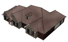 Construction Plans/ 2650 SF Conditioned space House w/3 car garage 4BR 2.5 Baths