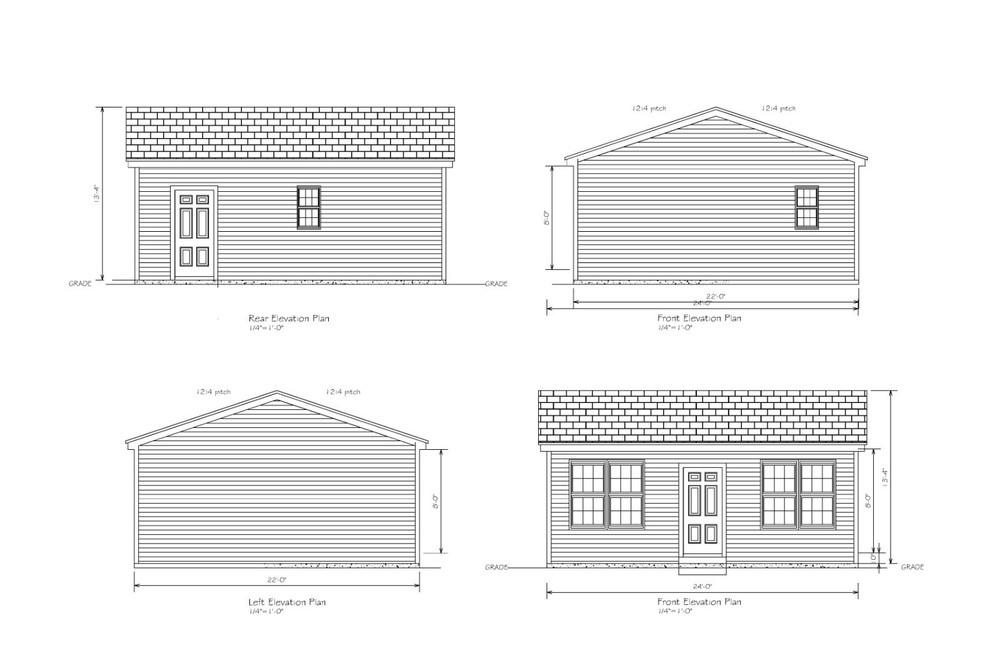 SMALL HOUSE PLAN 22X24 24X22 SMALL HOUSE RANCH GABLE ROOF PLAN # 6029 SH
