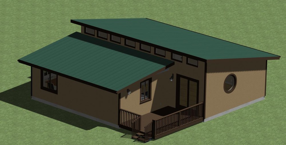 House Plans 900 sq. ft. one bdrm, bath, kitchen, dining, living area.