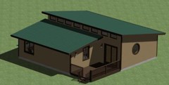 House Plans 900 sq. ft. one bdrm, bath, kitchen, dining, living area.